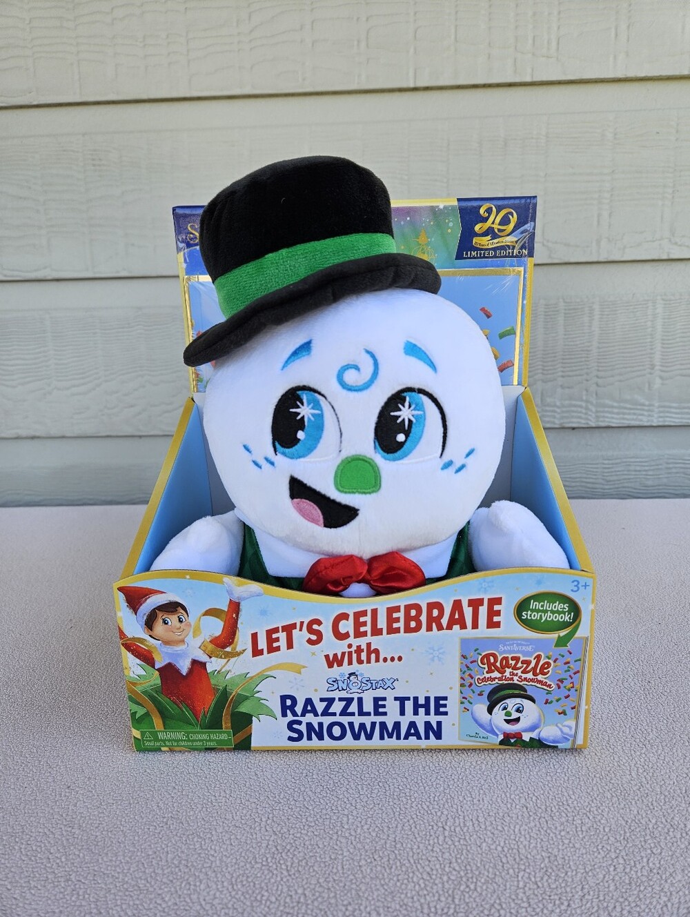 Elf on the Shelf Santaverse Razzle the Snowman Plush Book Set Christmas Limited